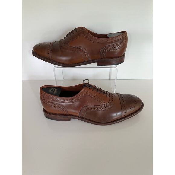 Allen Edmonds Strand Shell Cordovan Cap-toe Oxford Dress Shoe Brown Size 9 JJ - Picture 1 of 9